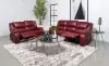 Coaster Fine Furniture 610241-S2 Camila - 2 Piece Upholstered Reclining Sofa Set - Red