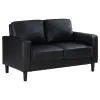 Coaster Fine Furniture 508361-S2 Ruth - 2 Piece Upholstered Track Arm Sofa Set - Black