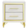 Coaster Fine Furniture 224731Q-S4 Lucia - 4 Piece Queen Bedroom Set - Beige And White