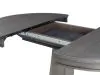 Intercon FR-TA-4260-PEW-C Foundry - Pedestal Table - Brushed Pewter