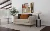 Coaster Fine Furniture 509412 Jade - Chenille Upholstered Sculpted Track Arm Loveseat - Latte