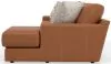 Jackson Furniture Industries 5045/63/76-26 Minori - Italian Leather 2 Piece Sofa / Chaise With RSF Chaise - Whiskey