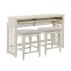 Liberty Furniture 465-OT-A3PCS Berkley Square - 3 Piece Console Set - Linen & Khaki