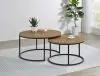 Coaster Fine Furniture 736030 Lainey - 2 Piece Round Nesting Coffee Table - Mango