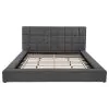 Coaster Fine Furniture 315948GRYKE Dreux - Upholstered Eastern King Panel Platform Bed - Gray