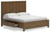 Ashley Furniture B974B9 Cabalynn - California King Panel Bed With Storage - Light Brown