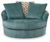 Ashley Furniture 9220621 Laylabrook - Oversized Swivel Accent Chair - Teal