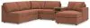 Ashley Furniture 92102S25 Ashley Furniture 92102S25 Modmax - 6-Piece Sectional With Raf Corner Chaise And Audio System Console - Spice