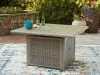Ashley Furniture PCP690-772 Cliff Trails - Square Fire Pit Table - Beige
