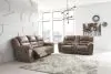 Ashley Furniture 39905/88/94/25 Ashley Furniture 39905/88/94/25 Stoneland - 3 Pc. - Reclining Sofa, Loveseat, Rocker Recliner - Fossil