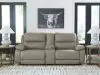 Ashley Furniture PC99201S3 Ashley Furniture PC99201S3 Narwhal Place - 3-Piece Power Reclining Sectional With Storage Console - Pebble