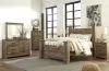 Ashley Furniture B446B40 Ashley Furniture B446B40 Trinell - Queen Poster Bed - Brown