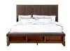 New Classic 00-594-100 Cagney - 6/6 King Bed - Dark Brown