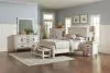 CoasterEssence 205331KE Franco - Wood Eastern King Panel Bed - Distressed White