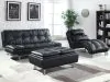 CoasterEssence 300281 Dilleston - Upholstered Tufted Convertible Sofa Bed - Black