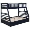 CoasterEssence 460181 Ashton - 2-Drawer Wood Twin Over Full Bunk Bed - Navy Blue