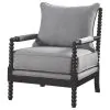 CoasterElevations 903824 Blanchett - Upholstered Bobbin Accent Chair - Gray And Black