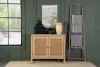 CoasterEssence 953555 Zamora - 2-Door Wood Accent Cabinet With Woven Cane - Natural