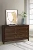 Coaster Fine Furniture 223443 Welsley - 6-Drawer Dresser Cabinet - Walnut