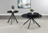 Coaster Fine Furniture 706268-S2 Briggs - 2 Piece Round Coffee And End Table Set - Black