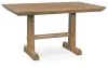 Benchcraft® D858-13 Ridgester - Rectangular Dining Room Counter Table - Light Brown