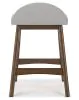 Ashley Furniture D615-124 Ashley Furniture D615-124 Lyncott - Upholstered Barstool (Set of 2) - Light Gray / Brown