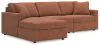 Ashley Furniture 92102S17 Ashley Furniture 92102S17 Modmax - 3-Piece Sectional With Laf Corner Chaise - Spice