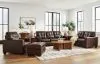 Ashley Furniture 21706/38/35/20/14 Ashley Furniture 21706/38/35/20/14 Santorine - 4 Pc. - Sofa, Loveseat, Chair, Ottoman - Dark Brown
