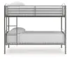 Ashley Furniture PCB400-59 Lanceburg - Twin/Twin Bunk Bed With Ladder - Gray