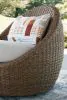 Ashley Furniture PCP503-070 Double Point - Loveseat, Swivel Chairs Set (Set of 3) - Beige