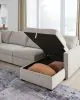 Benchcraft® 68605S62 Benchcraft® 68605S62 ModMax Luxe - 4-Piece Double Storage Chaise Sectional - Flint