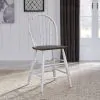 Liberty Furniture 139WH-B100024 Liberty Furniture 139WH-B100024 Farmhouse - Windsor Back Counter Chair - Two Tone White / Wood Tone