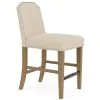 Riverside Furniture 92615 Mix-N-Match Chairs - Clipped Top Upholstered Stool (Set of 2) - Beige