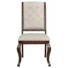 CoasterEssence 110312 Brockway - Upholstered Dining Chair (Set of 2) - Barley Java