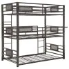 CoasterElevations 460394T Rogen - Metal Twin Triple Bunk Bed - Dark Bronze