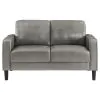 Coaster Fine Furniture 508366 Ruth - Upholstered Track Arm Loveseat - Gray