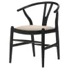 Coaster Fine Furniture 108482 Crestmont - Wood Wishbone Dining Side Chair (Set of 2) - Black