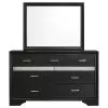 CoasterEveryday 206363M Miranda - 7-Drawer Dresser With Mirror - Black