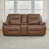 Liberty Furniture 7008SD-23P Cameron - Loveseat With Console P3 & ZG - Dakota Saddle