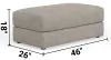 Jackson Furniture Industries 347010-1703/38 Zeke - Ottoman - Cloud
