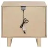 Coaster Fine Furniture 225042 Kailani - 2-Drawer Nightstand Bedside Table - Beige Oak