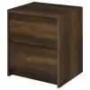 Coaster Fine Furniture 315882 Westpark - 2-Drawer Nightstand LED Lights And USB - Dark Pine