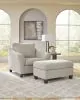 Benchcraft® 59803/23/14 Willarae - 2 Pc. - Chair And A Half, Ottoman - Taupe