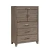 New Classic B3412-070 Harrisburg - Door Chest - Walnut