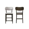 New Classic D1078-22 Rex - Open Back Counter Chair (Set of 2) - Brown