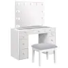 Coaster Fine Furniture 930245B2 Regina - Vanity Left & Right Base & Stool, Box 2 of 3 - White