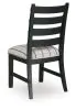 Benchcraft® D858-02 Benchcraft® D858-02 Ridgester - Dining Upholstered Side Chair (Set of 2) - Beige / Black