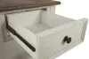 Ashley Furniture T637-3 Bolanburg - Rectangular End Table - White / Brown / Beige