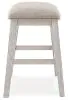 Ashley Furniture D394-024 Skempton - Upholstered Stool (Set of 2) - White