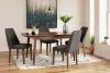 Ashley Furniture D615/35/02(4) Ashley Furniture D615/35/02(4) Lyncott - 5 Pc. - Butterfly Extension Table, 4 Side Chairs - Charcoal / Brown